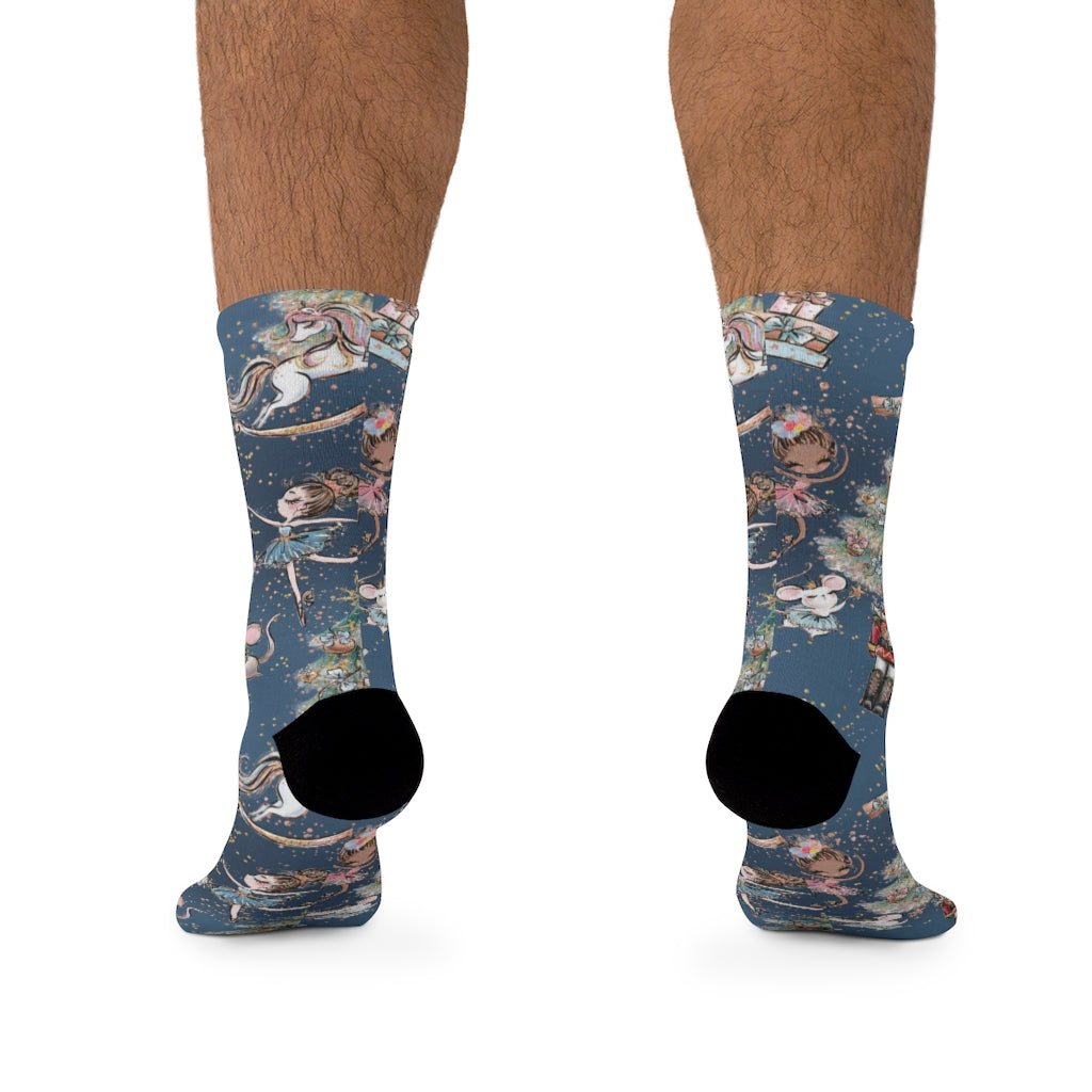 Blue Winter Nutcracker - Socks