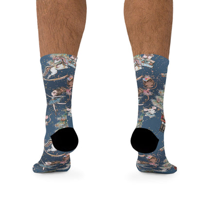 Blue Winter Nutcracker - Socks