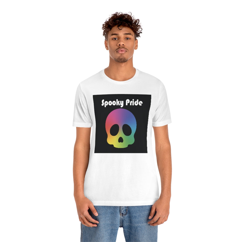 Spooky Pride Rainbow Skull Tee - Unisex Shirt