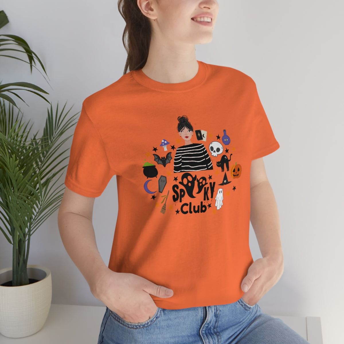 "Spooky Club" Print Tee - Unisex Shirt