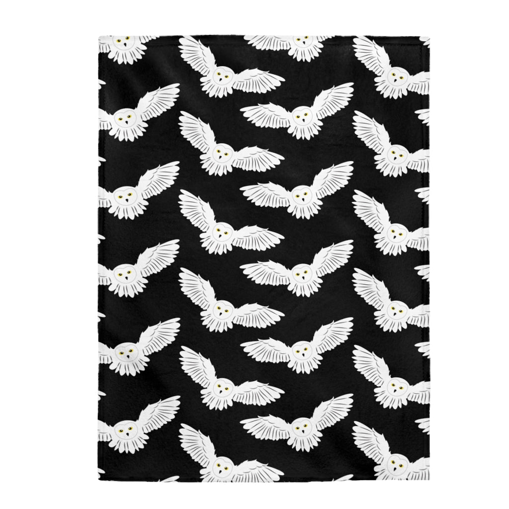 Owls Velveteen Plush Blanket