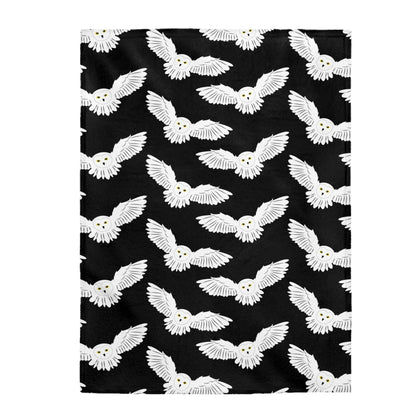 Owls Velveteen Plush Blanket
