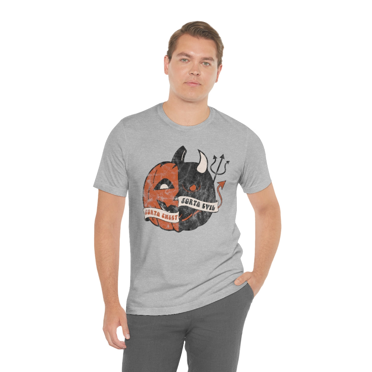 "Sorta Sweet Sorta Evil'" Jack-O-Lantern Tee - Unisex Shirt