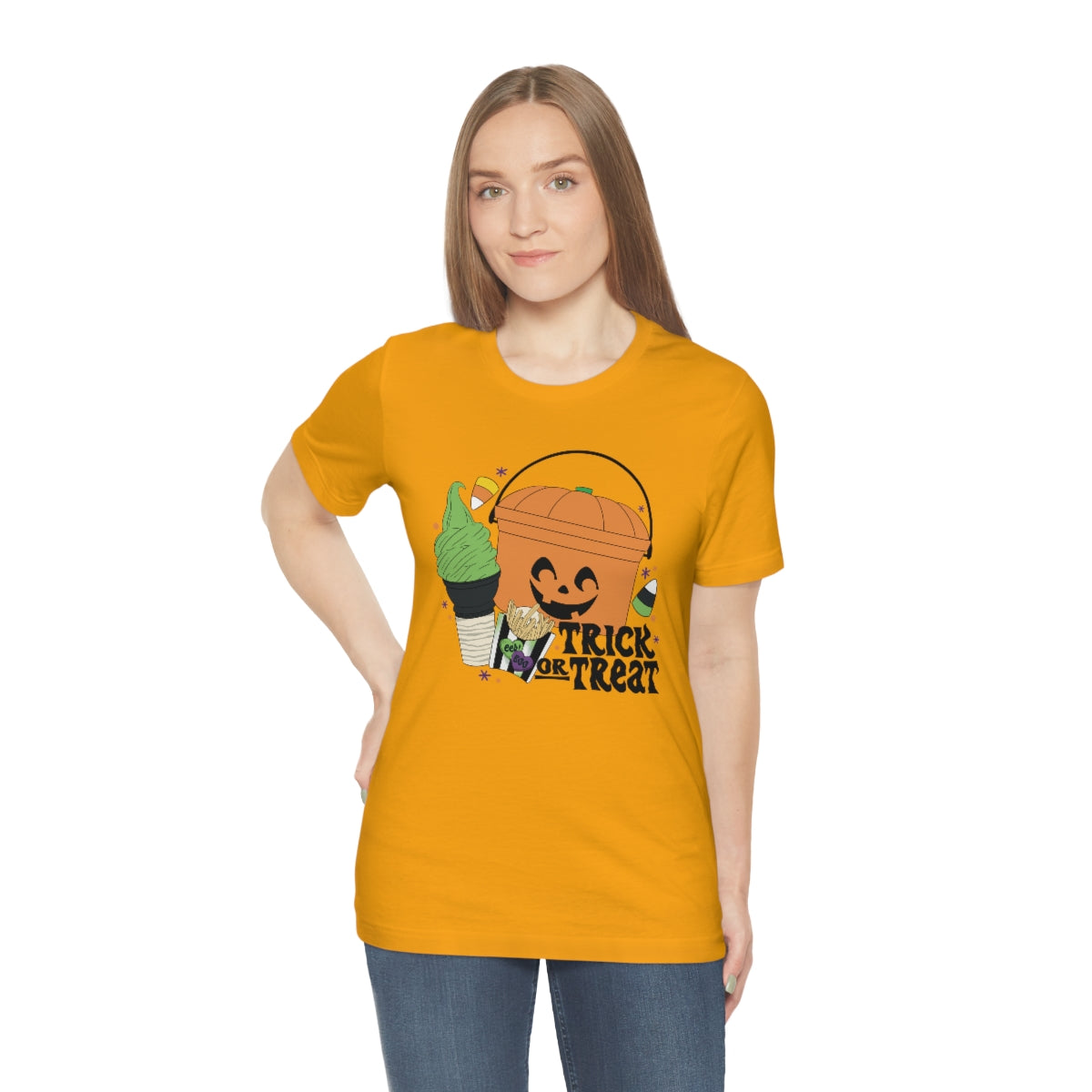 Vintage Halloween Buckets "Trick or Treat" Treats Tee - Unisex Shirt