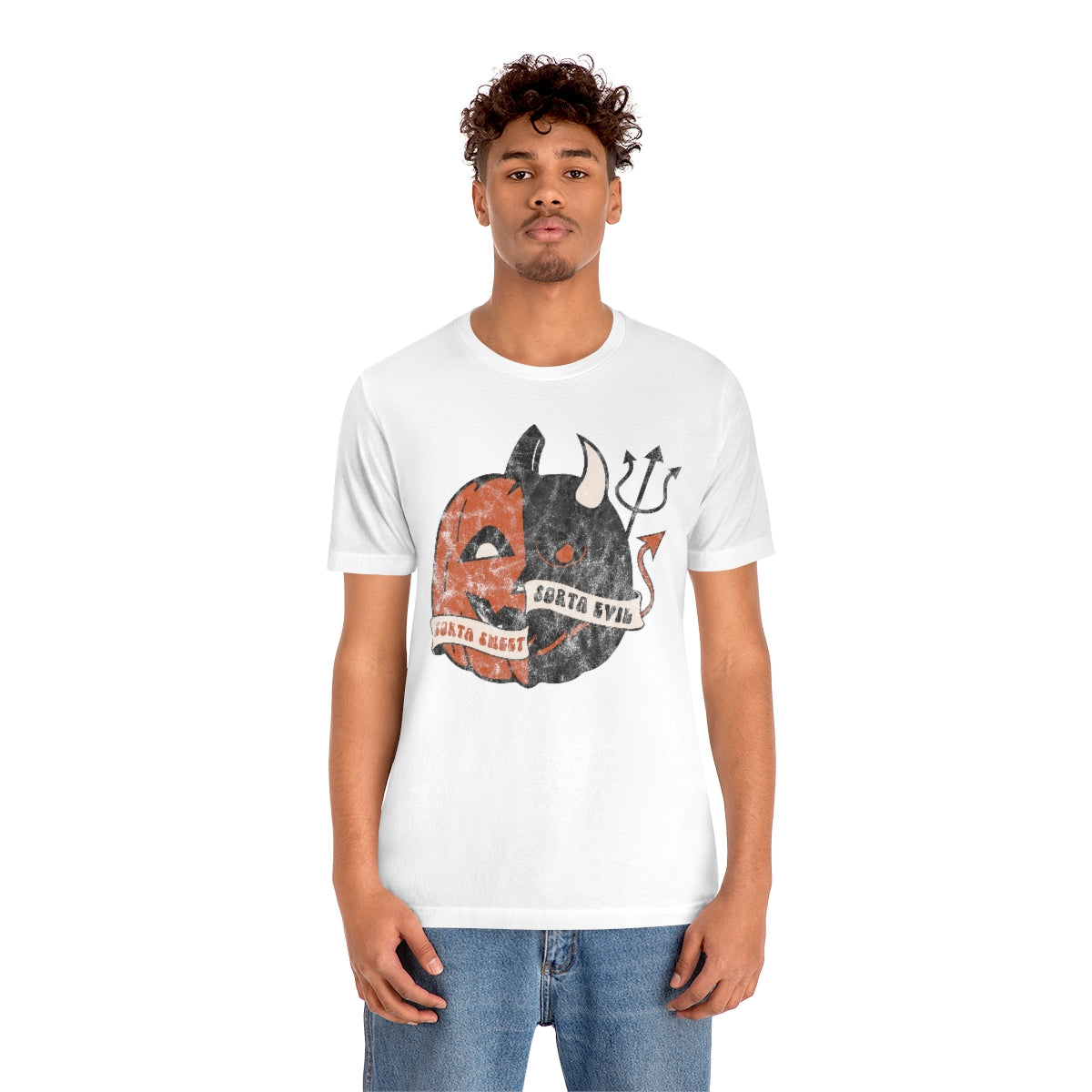 "Sorta Sweet Sorta Evil'" Jack-O-Lantern Tee - Unisex Shirt