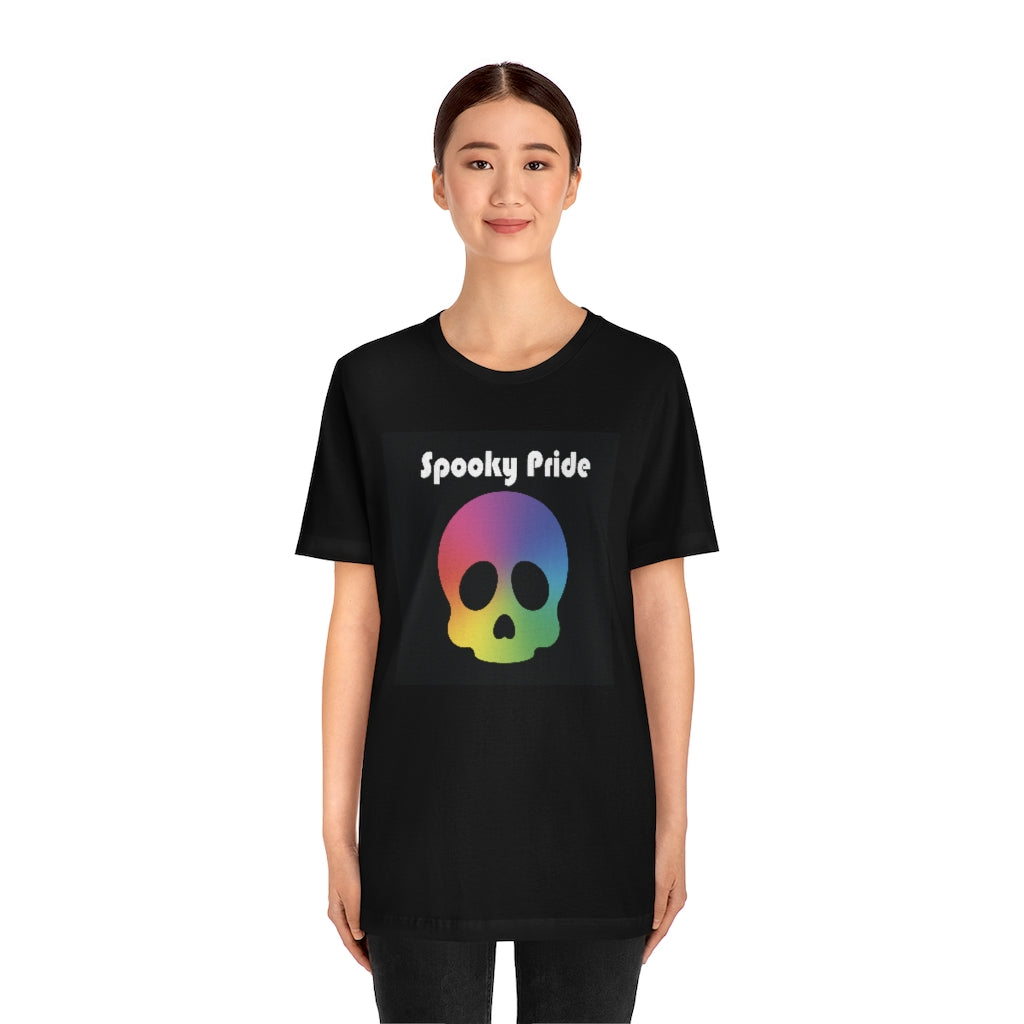 Spooky Pride Rainbow Skull Tee - Unisex Shirt