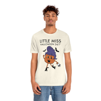 "Little Miss Halloween" Jack-O-Lantern Tee - Unisex Shirt