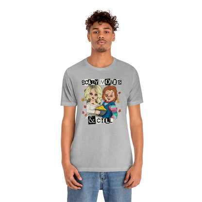 "Scary Movies & Chill" Horror Chucky Tee - Unisex Shirt