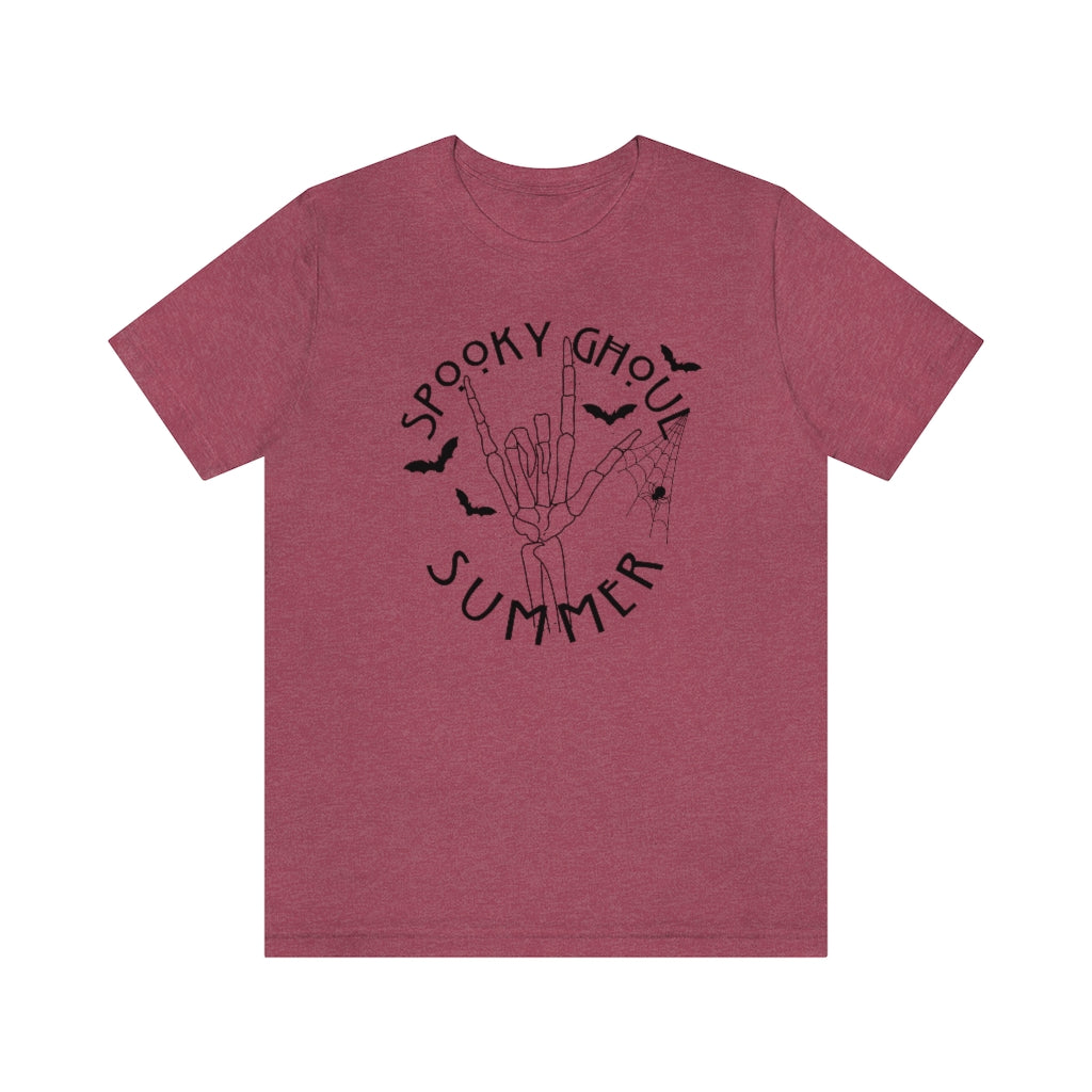 Spooky Ghoul Summer Spiderwebs And Bats Tee - Unisex Shirt