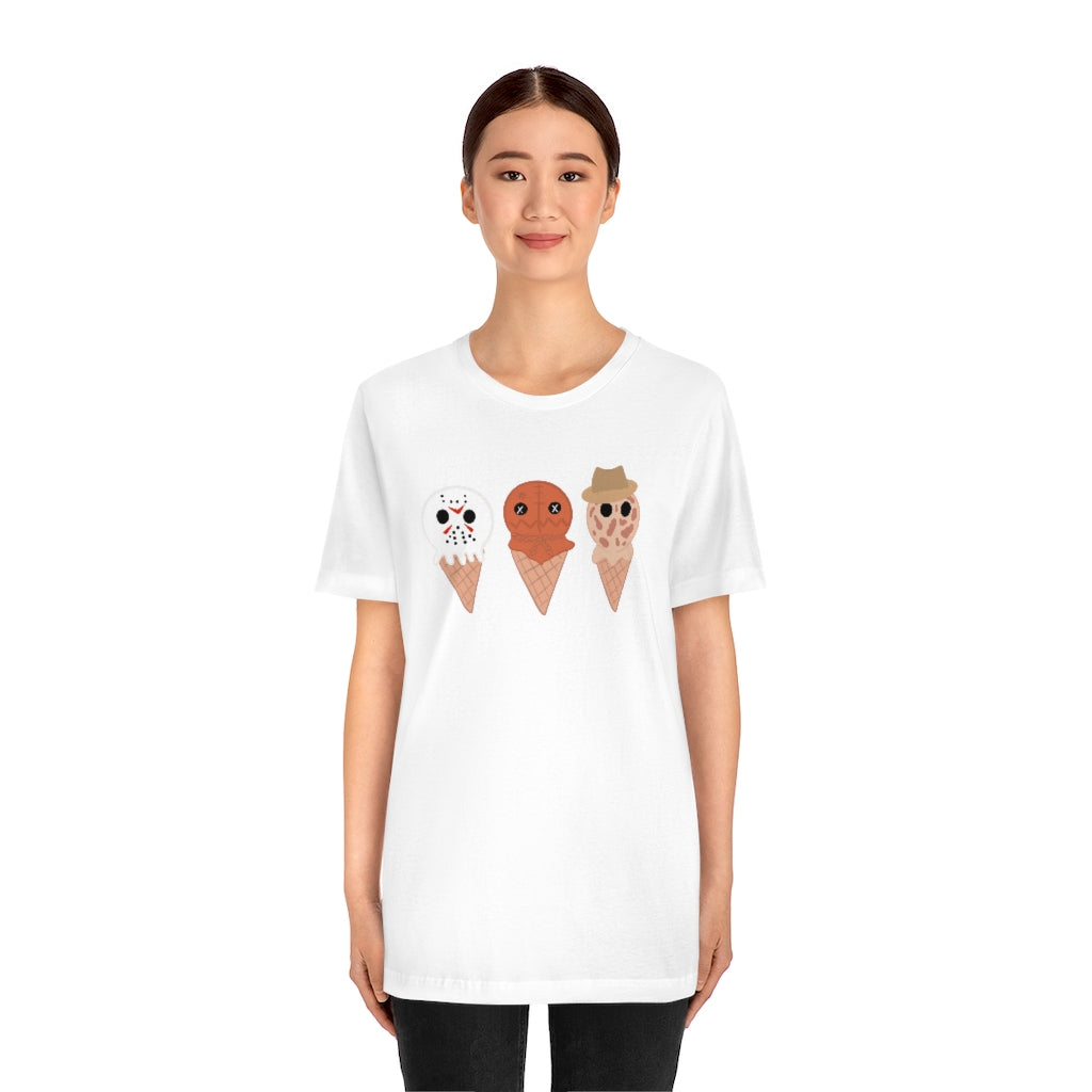 Horror Movie Spooky Ice Cream Tee - Unisex Shirt