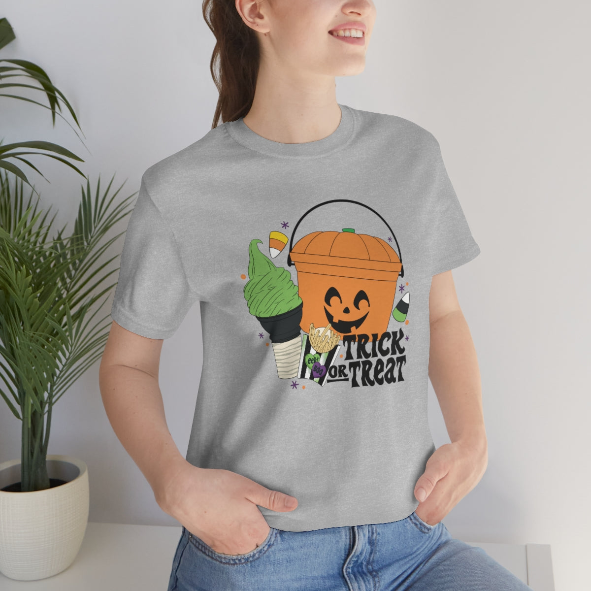 Vintage Halloween Buckets "Trick or Treat" Treats Tee - Unisex Shirt