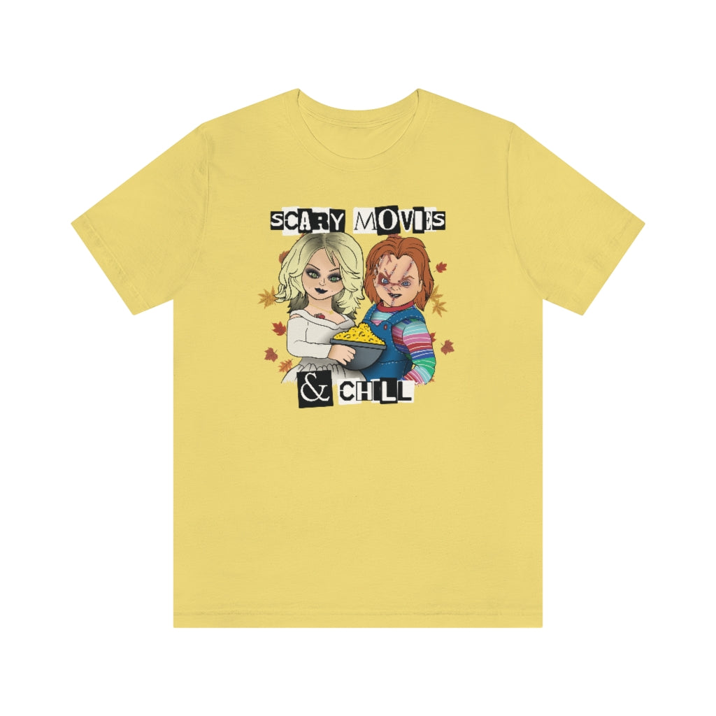 "Scary Movies & Chill" Horror Chucky Tee - Unisex Shirt