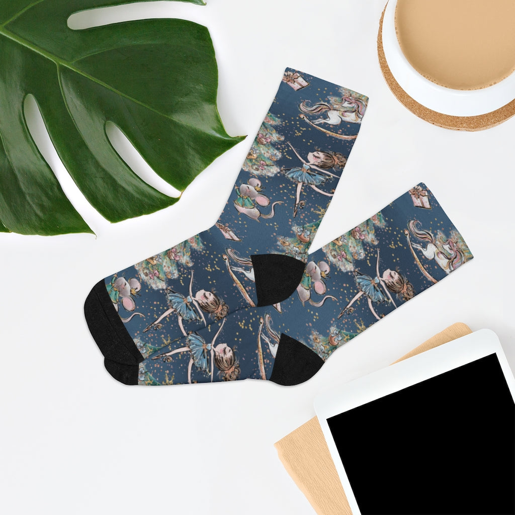 Blue Winter Nutcracker - Socks