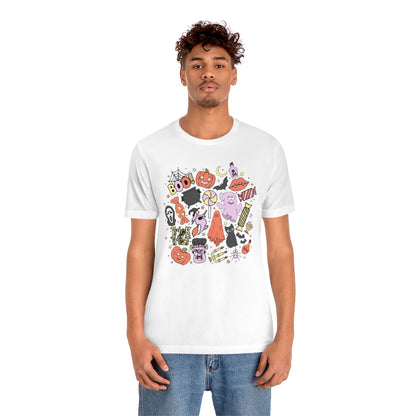 Trick-Or-Treat Spooky Doodles Tee - Unisex Shirt