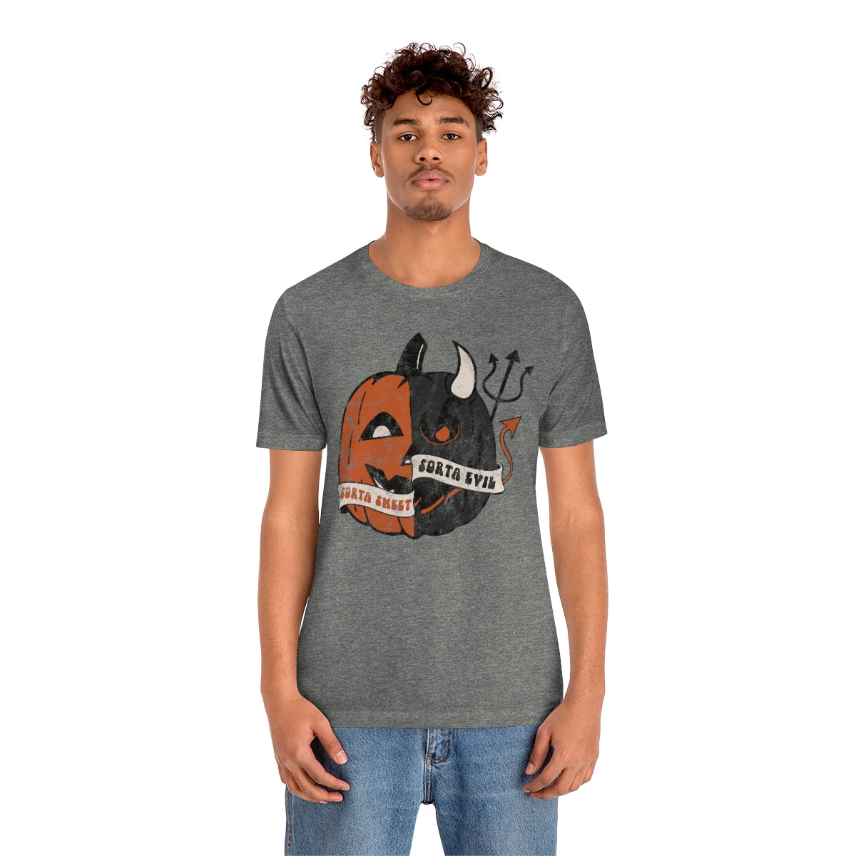 "Sorta Sweet Sorta Evil'" Jack-O-Lantern Tee - Unisex Shirt