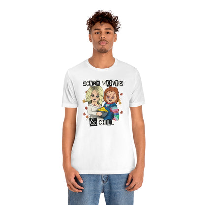 "Scary Movies & Chill" Horror Chucky Tee - Unisex Shirt