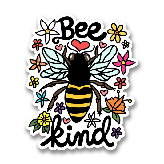 "Bee Kind" Vinyl Sticker (Turtle's Soup)