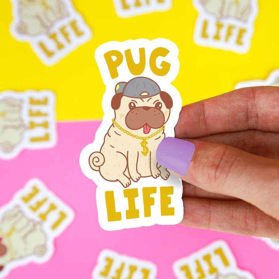 "Pug Life" Vinyl Sticker (Turtle's Soup)