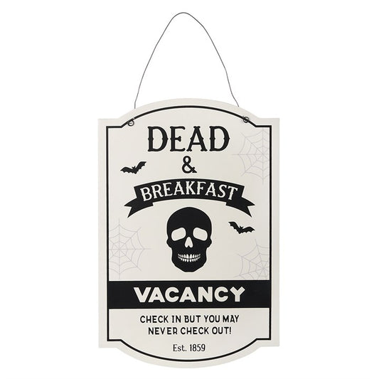 Dead and Breakfast - Hanging Metal Sign