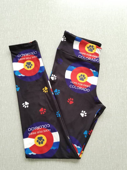 CLEARANCE Hope for Paws (Exclusive) FUNDRAISER - High-quality Handcrafted Vibrant Leggings