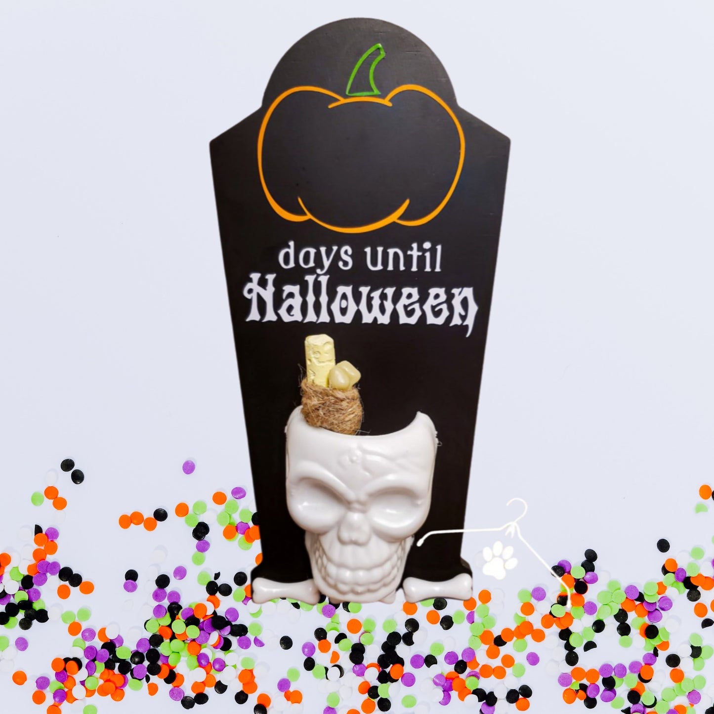 Halloween Gravestone Chalkboard Countdown
