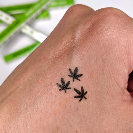 Leaf Stamp and Eye Liner Makeup (Ashley Hay Design)