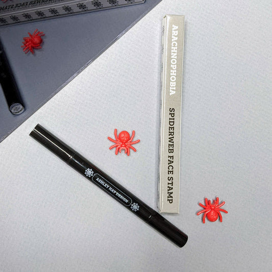 Spiderweb Stamp and Eye Liner Makeup (Ashley Hay Design)