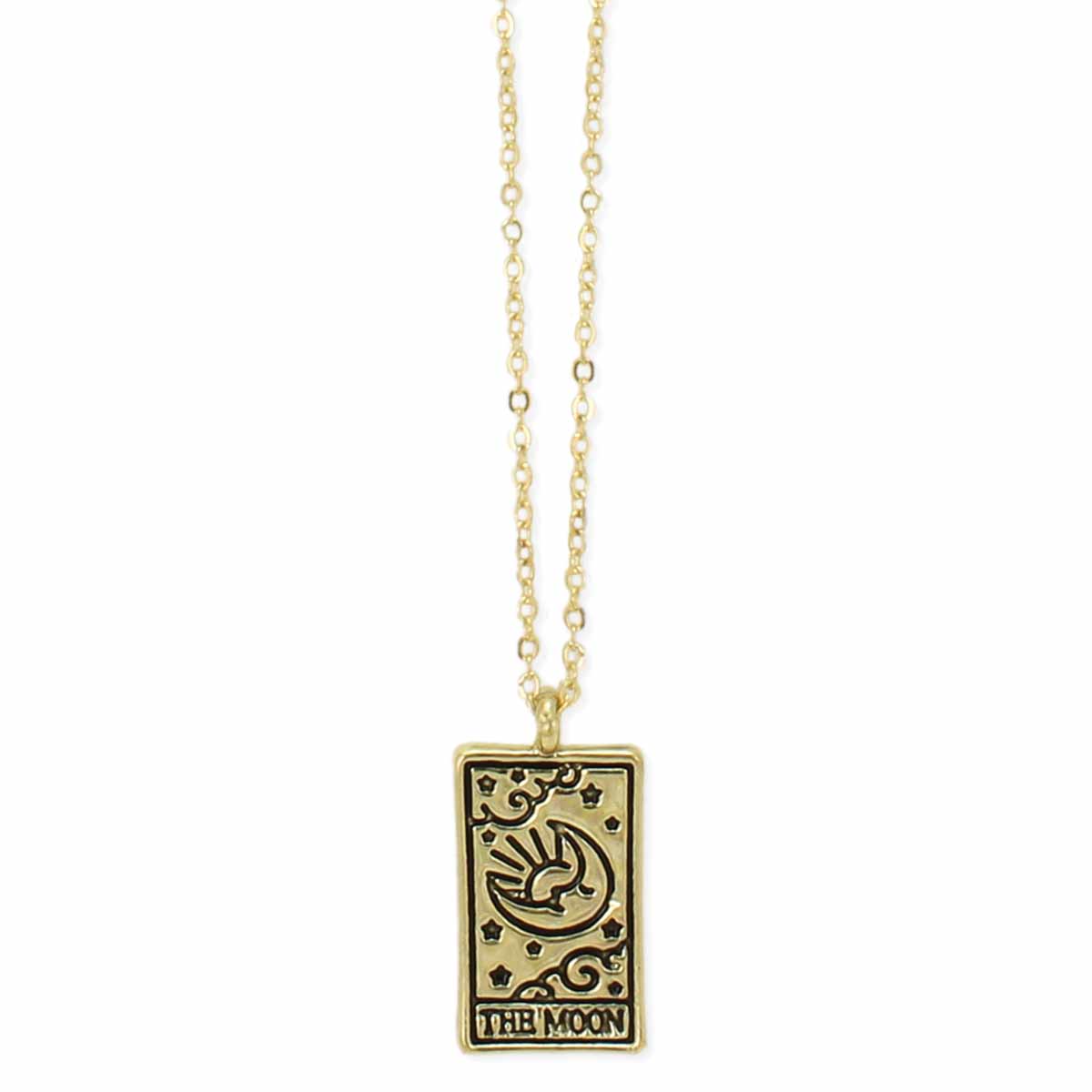 Gold Moon Tarot Necklace