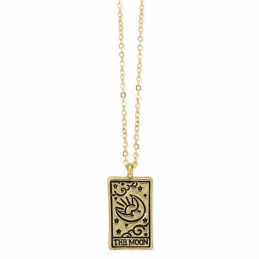 Gold Moon Tarot Necklace