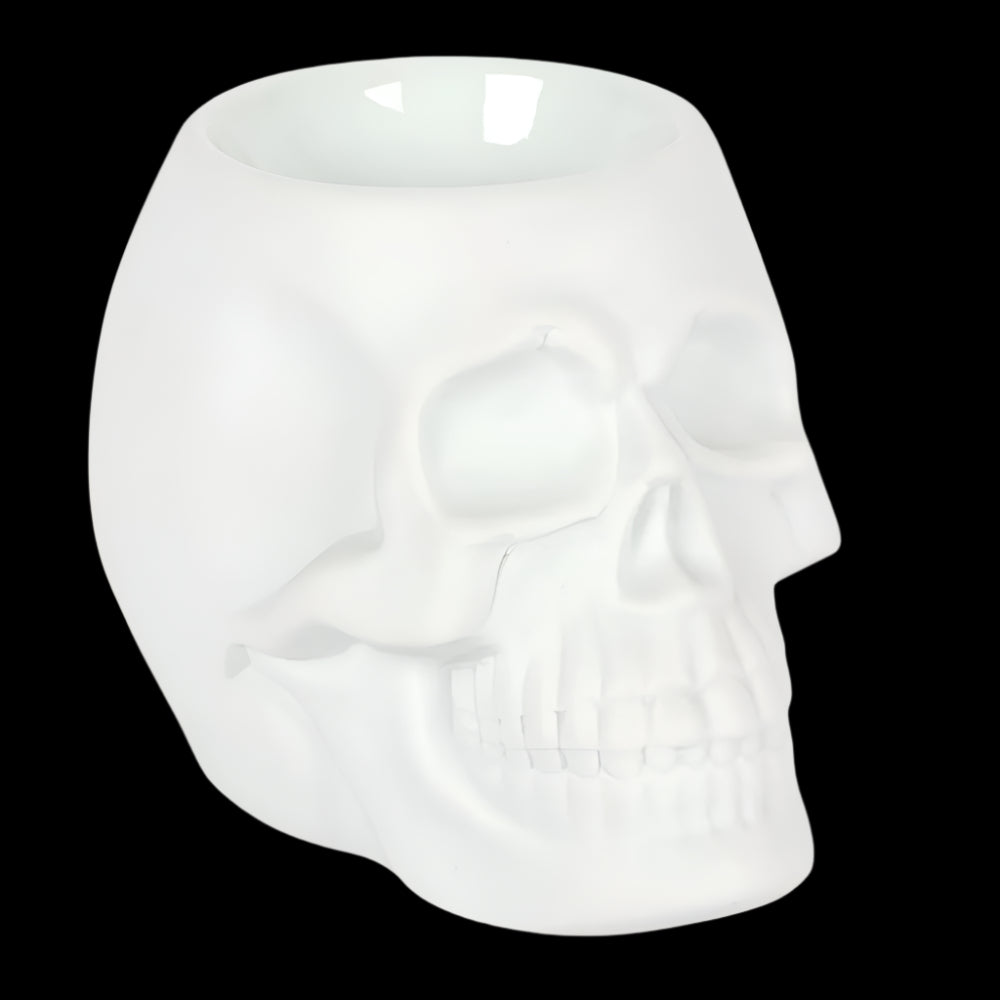 CLEARANCE White Skull Oil Burner