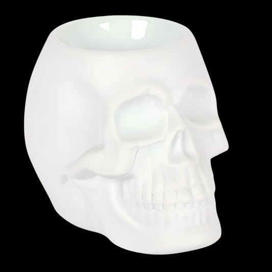 CLEARANCE White Skull Oil Burner