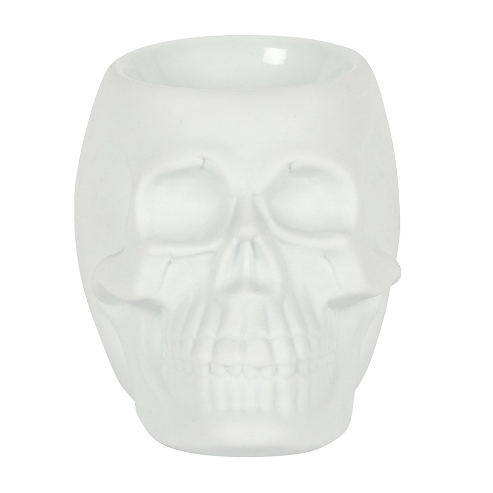CLEARANCE White Skull Oil Burner