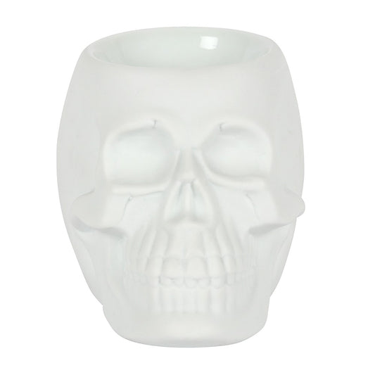 CLEARANCE White Skull Oil Burner
