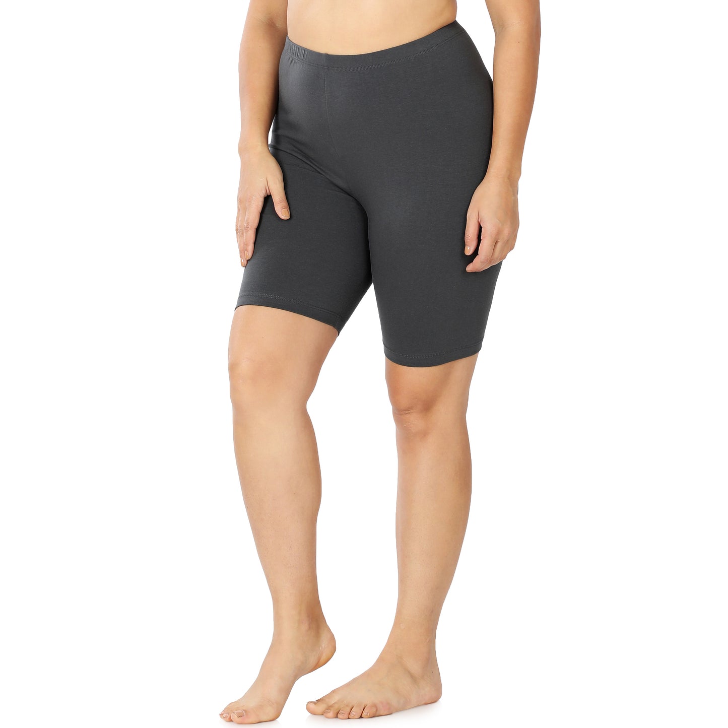 Solid Biker Shorts