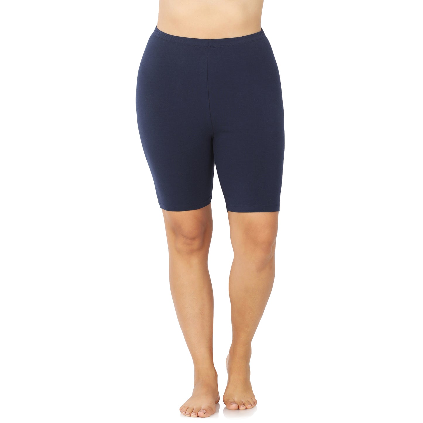 Solid Biker Shorts