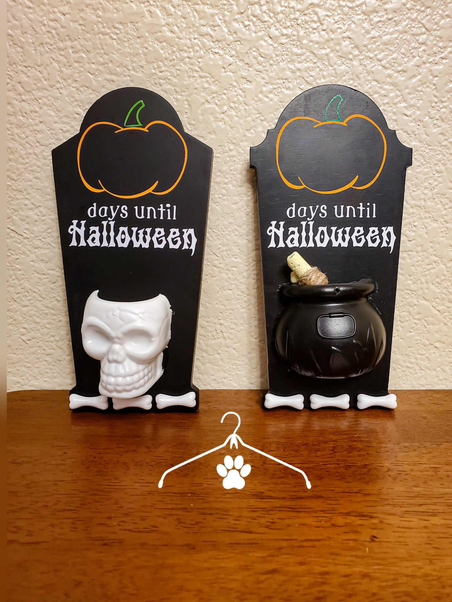 Halloween Gravestone Chalkboard Countdown