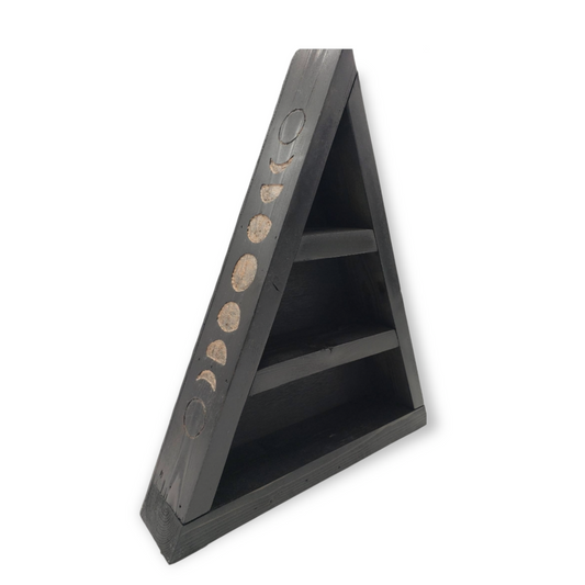 Moon Phases Triangle Shelf