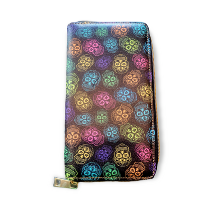 Sugar Skull - Zipper Wallet