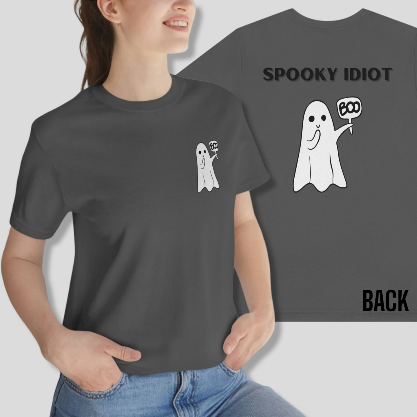 Ghost "Spooky Idiot" Jersey Short Sleeve Tee - Unisex Shirt