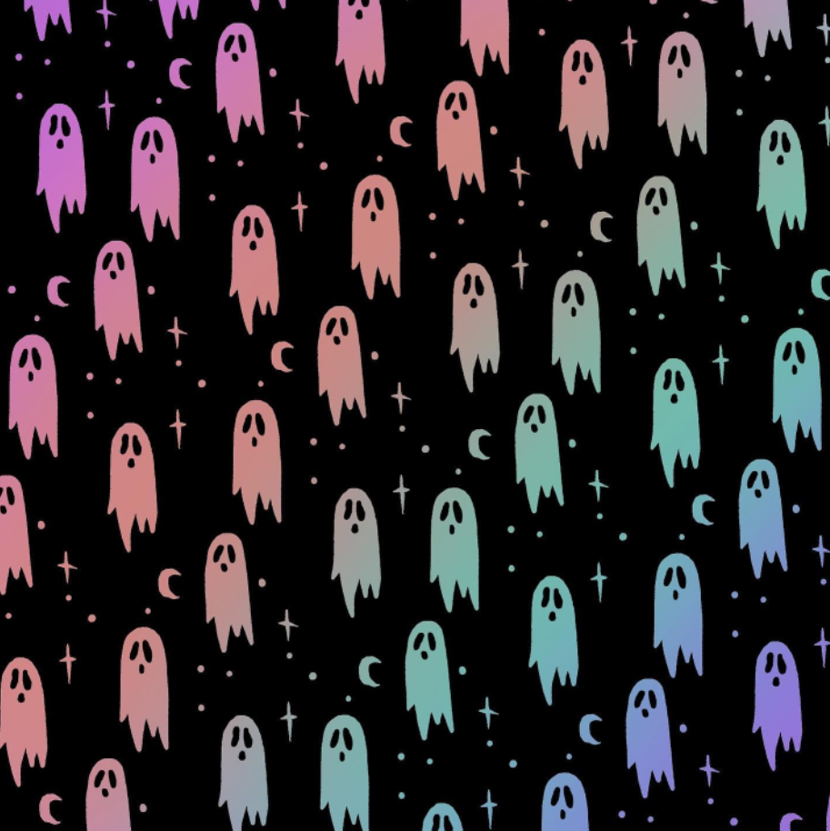 Rainbow Ghosts Unisex Crew Socks