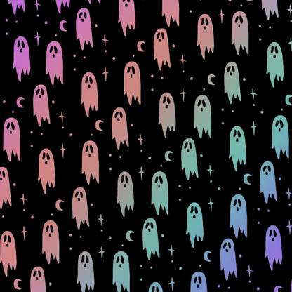 Rainbow Ghosts Unisex Crew Socks