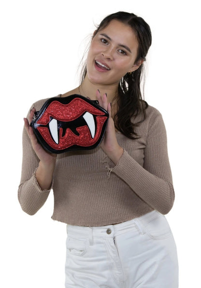 Vampire Mouth Cross Body Bag