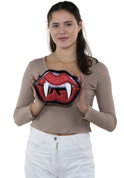 Vampire Mouth Cross Body Bag