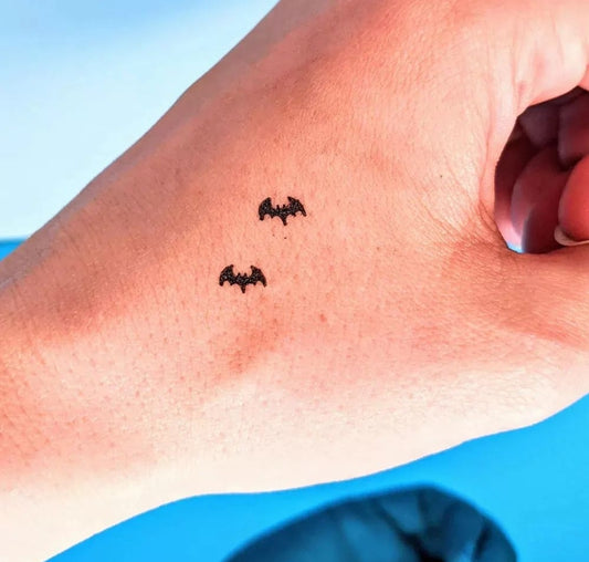 Bat Stamp and Eye Liner Makeup (Ashley Hay Design)
