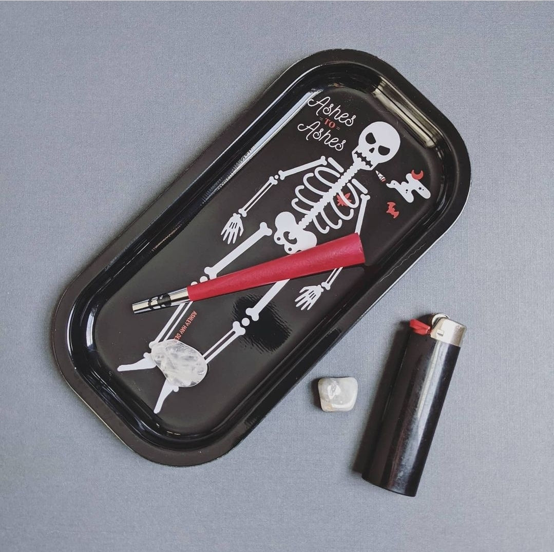 Ashley Hay Design - Ashes to Ashes Skeleton Metal Tray