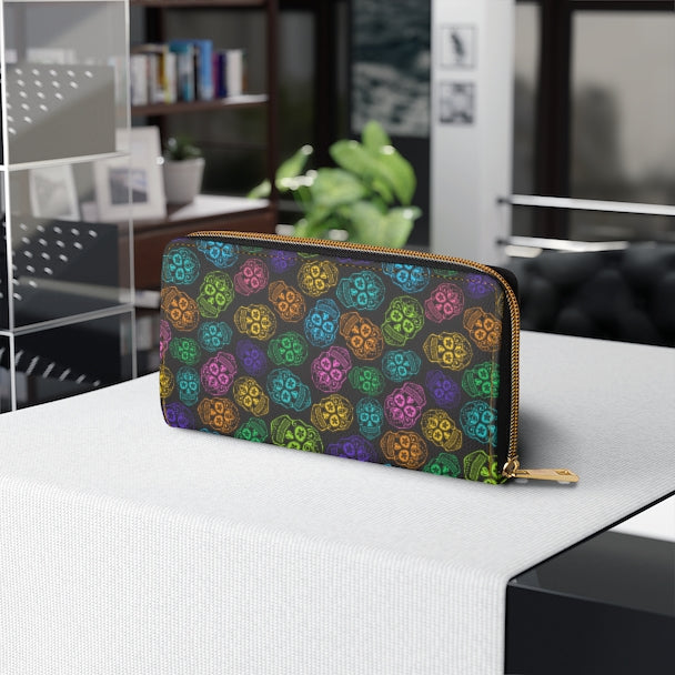 Sugar Skull - Zipper Wallet