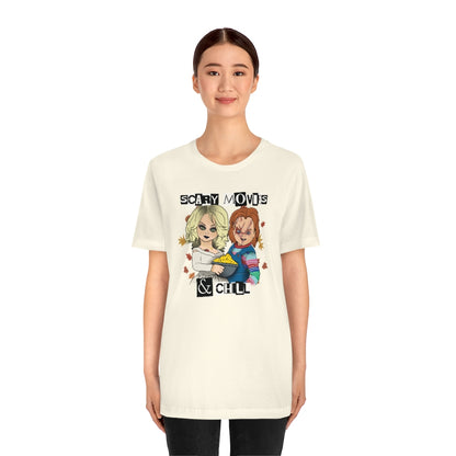 "Scary Movies & Chill" Horror Chucky Tee - Unisex Shirt