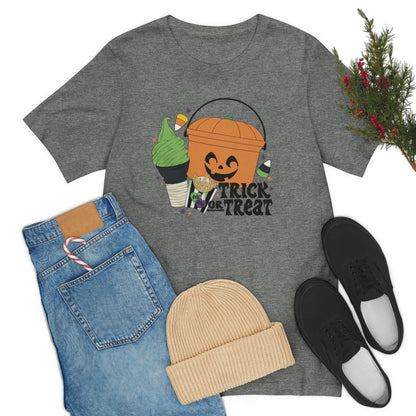 Vintage Halloween Buckets "Trick or Treat" Treats Tee - Unisex Shirt