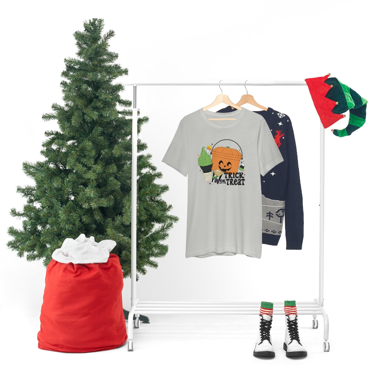 Vintage Halloween Buckets "Trick or Treat" Treats Tee - Unisex Shirt