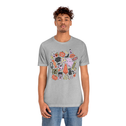 Trick-Or-Treat Spooky Doodles Tee - Unisex Shirt